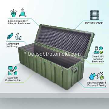 Транспартны кейс на колах з ротацыйнага фармавання